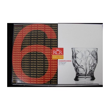 Verres whiski cristal Sarcamanda (Réf 3128 par 12 sets de 6 verres)