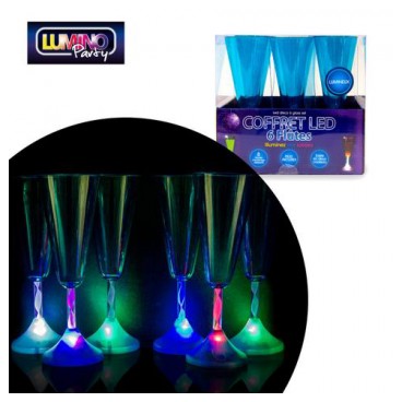 Flutes Led Couleur *6 (Réf DI8606 par lot de 24 sets)