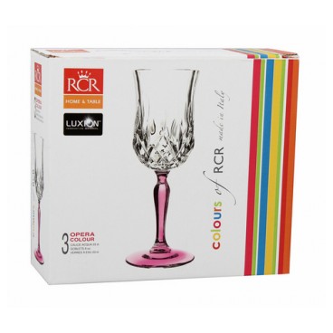 Verre à eau cristal*3 Longchamp (Réf 3139 par lot de 12 sets)