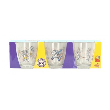 3 verres Warner Bros assortis (Réf 3142 par lot de 24 sets)