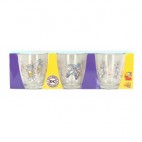 3 verres Warner Bros assortis (Réf 3142 par lot de 24 sets)