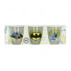 3 verres Batman assortis (Réf 3143 par lot de 24 sets)