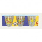 3 verres Looney tunes assortis (Réf 3145 par lot de 24 sets)
