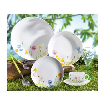 Assiette creuse fleur (Réf 3154 par lot de 24 pcs)