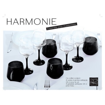 Service Harmonie 8pcs (Réf 3157 par lot de 24 sets)