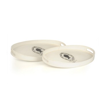 Set 2 plateaux 45*30*5 cm (Réf 13357 par lot de 24 sets)