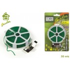 ROULEAU 50 MTS FIL BARBELÉ PLASTIFIÉ JARDIN ( 48 PIECES)