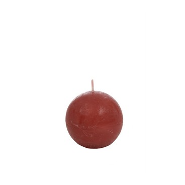 Bougie boule framboise (Réf 93497 par lot de 24 pcs)