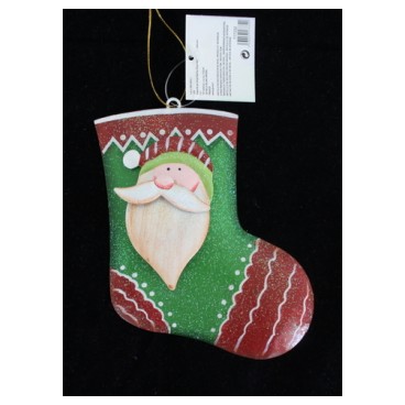 Botte de noel métal (Réf 717332 par lot de 24 pcs)