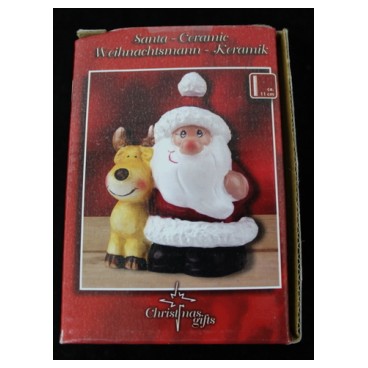 Père Noël céramique (Réf 3090 par lot de 24 pcs)