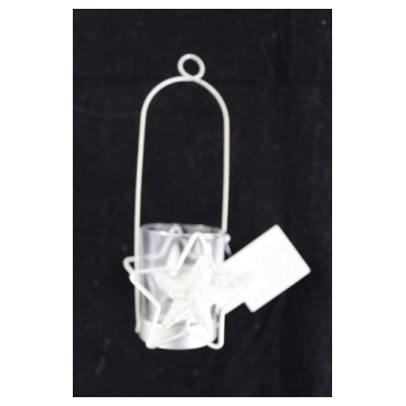 Photophore verre et métal (Réf 883126 par lot de 24 pcs)