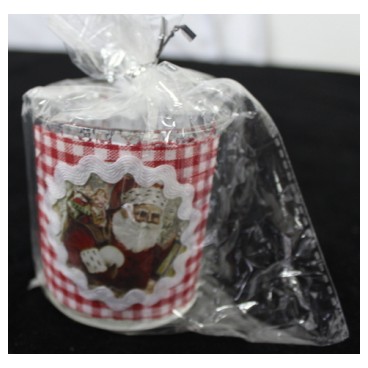 Photophore verre Noël (Réf 190269 par lot de 24 pcs)