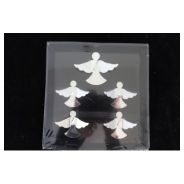 Anges*5 métal déco Noël (Réf 90465 par lot de 24 sets)