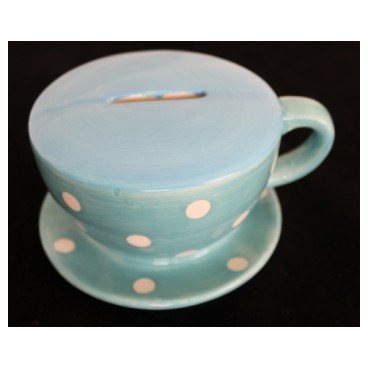 Tirelire tasse (Réf GI5254 par lot de 24 pcs)