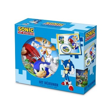 Set déjeuner 3 pcs Sonic (Réf 3057 par lot de 24 sets)