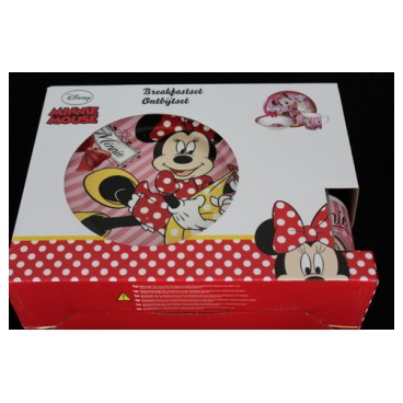 Set déjeuner 3 pcs minnie (Réf 1145 par lot de 24 pcs)