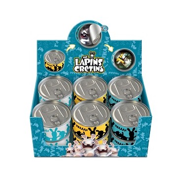 Mini horloge Lapin Crétin (Réf 3066 par lot de 24 pcs)