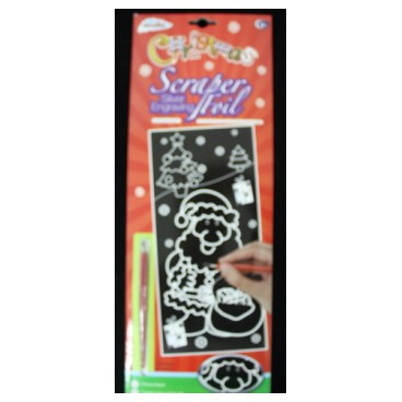 Plumier et papier ardoise Noël (Réf 551028 par lot de 24 pcs)
