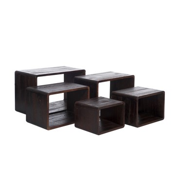 Set de 5 tables gigognes (Réf 29190 par 2 sets de 5 pcs)