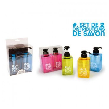 Distributeurs 400ml savon par 2 (Réf SB10822 par lot de 24 sets)