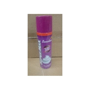 Mousse à raser SuperMax 200ml Sensitive (EU-24PCS)