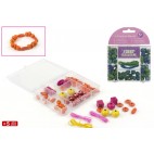 JEU PERLES À ENFILER BOIS 2 ASS ( 24 PIECES)
