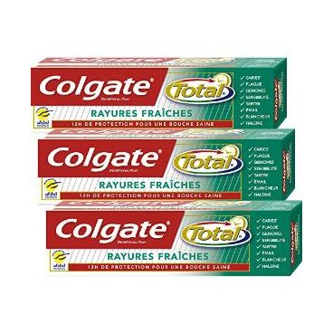 COLGATE 75 ML TOTAL RAYURES FRAICHES ( FR - 12 PIECES )
