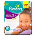 Pampers ActiveFit Lrg Pk Size5+ 45s