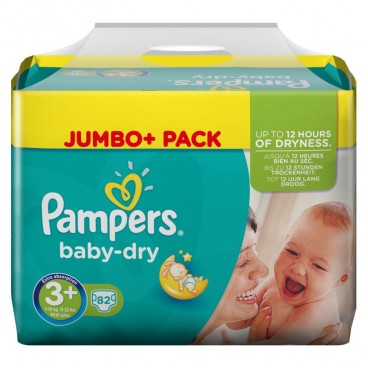 PAMPERS BABY DRY T3P 1x82 JCP 