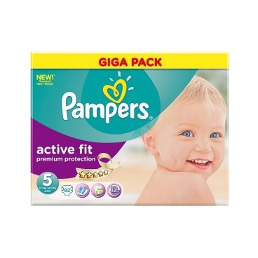 PAMPERS ACTIVE FIT T5 (2X46) 92 COUCHES