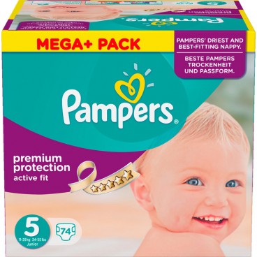 PAMPERS ACTIVE FIT T5 (2*37) 74 COUCHES