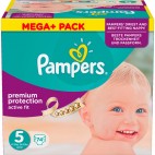PAMPERS ACTIVE FIT T5 (2*37) 74 COUCHES