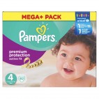 PAMPERS ACTIVE FIT PREMIUM PROTECTION T 4 x 82 COUCHES  KLL 4015400617778