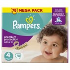 PAMPERS ACTIVE FIT TAILLE 4 78 COUCHES (2X39)