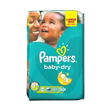 Pampers Baby Dry Sz 5+  2x48 couches