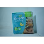 PAMPERS BABY DRY 5 PLUS  - 4X 24 COUCHES
