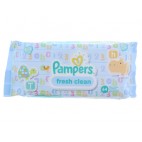 LINGETTES PAMPERS  FRESH CLEAN 64'S Nouvel emballage par 12 ( EN,FR,DE,DK,SE,NO,GR,FI,AT,CH )