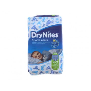 couches HUGGIES DRYNITES GARCONS 4 - 7 ANS 10'S (NEW PACK) PAR 3(FR,CH,NL,IT,DE,AT,ES,PT,RU)    