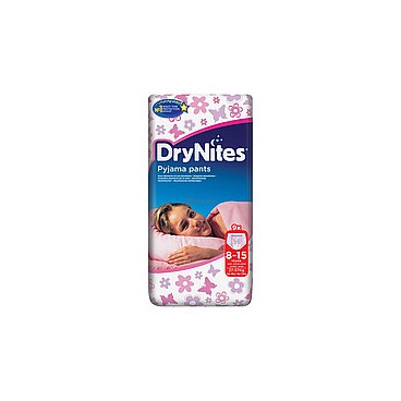 couches HUGGIES DRYNITES FILLES 8 - 15 ANS 9'S (NEW PACK) PAR 3 (EN,FR,NL,IT,PL,SK,HU,RU,UA)  
