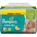 Pampers baby dry t4+ 92 couches 