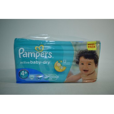 PAMPERS ACTIVE BABY DRY T4+ (2x53 C)