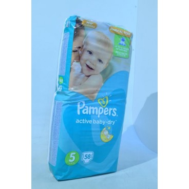 PAMPERS ACTIVE BABY DRY T5 (2x58)