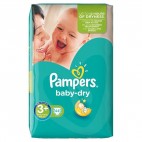 PAMPERS BABY DRY T3+ 44 COUCHES