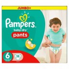 PAMPERS BABY DRY PANTS T6 X 58 KLL 8001090311719