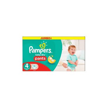 PAMPERS PANTS EASY UP BABY DRY TAILLE 4- 72 C  