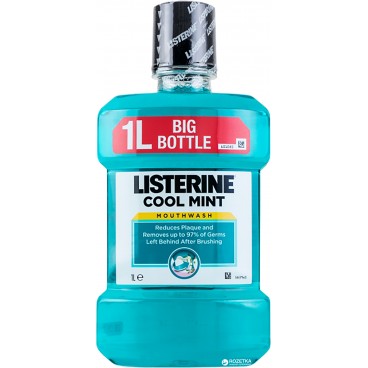 Listerine XXL M/Wash Cool Mint 1ltr X 6PCS