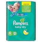 PAMPERS BABY DRY T6 LOT 2X44 COUCHES