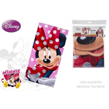SERVIETTE DE PLAGE 70X140 - MINNIE ( 6 PIECES)