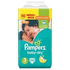 PAMPERS BABY DRY T3 X112 COUCHES