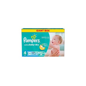 PAMPERS ACTIVE BABY DRY T4 90COUCHES